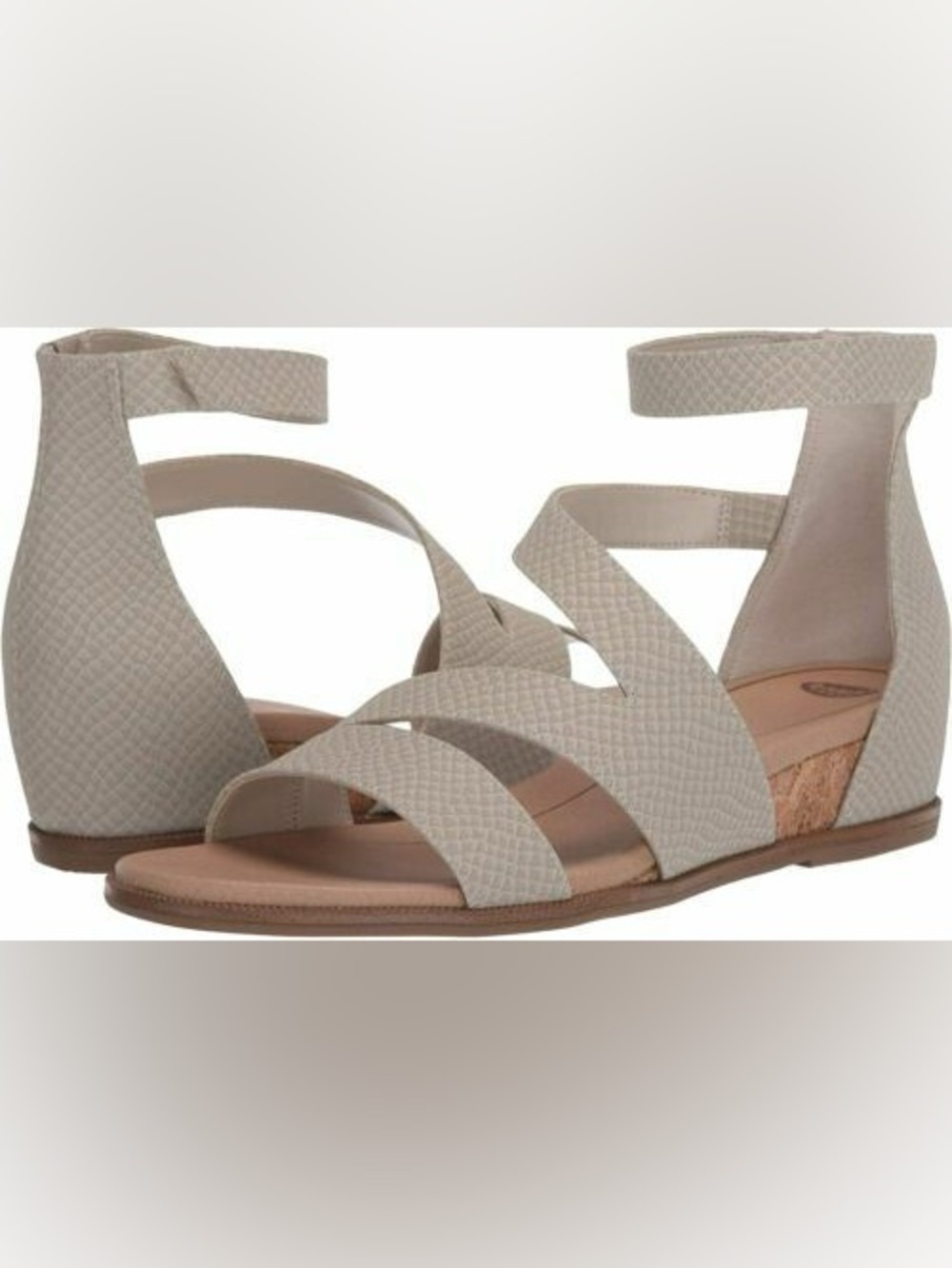 Dr.Scholl’s Freedom Strappy Ankle-Wrap Wedege Sandals